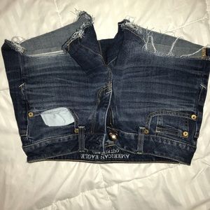 jean shorts aeo size 4